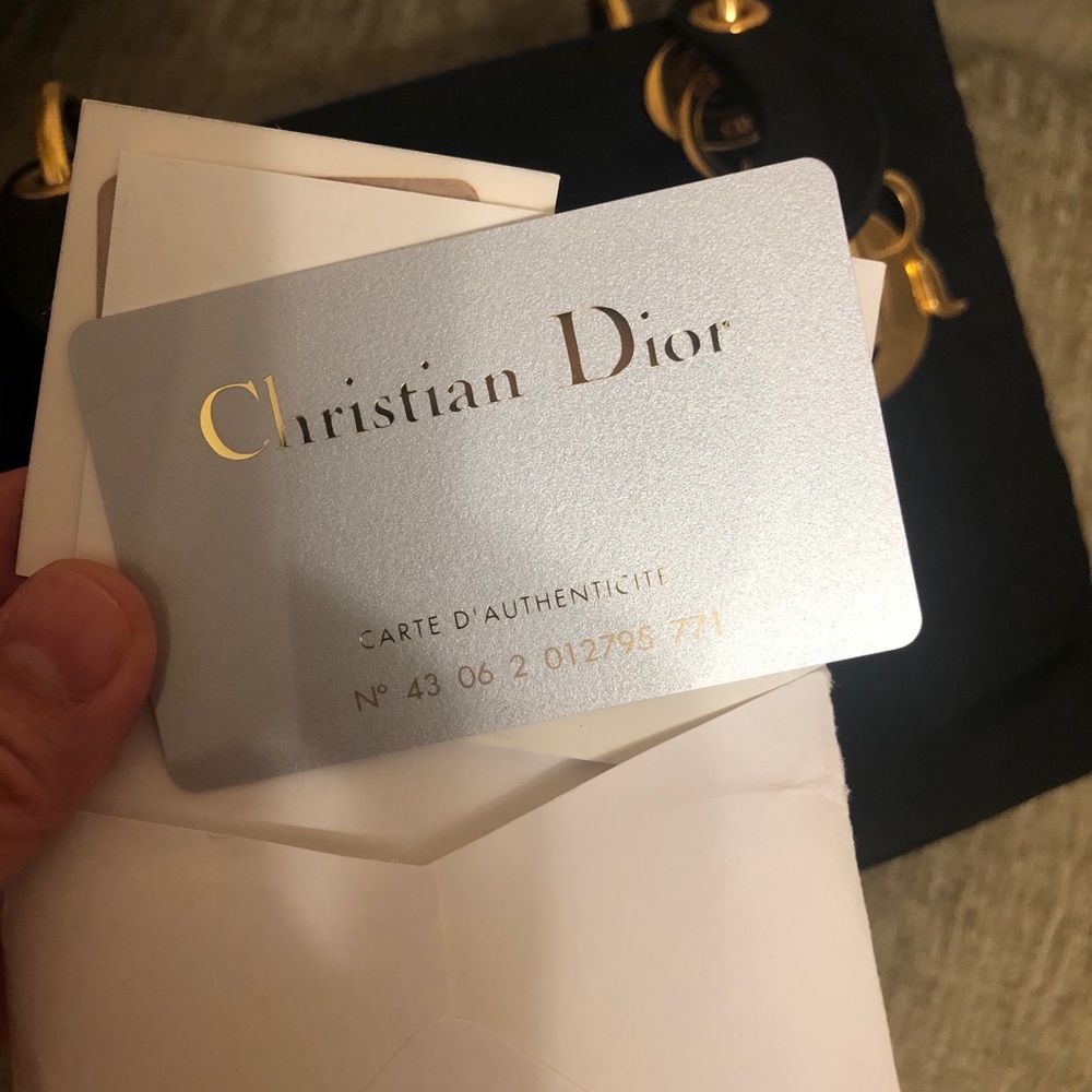 SOLD-Authentic Lady Dior Nylon Cannage bag - Picture 9 of 12